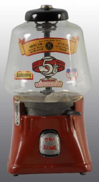 Appraisal: Red -Cent Peanut Machine Description Regalman Working Condition Excellent Size