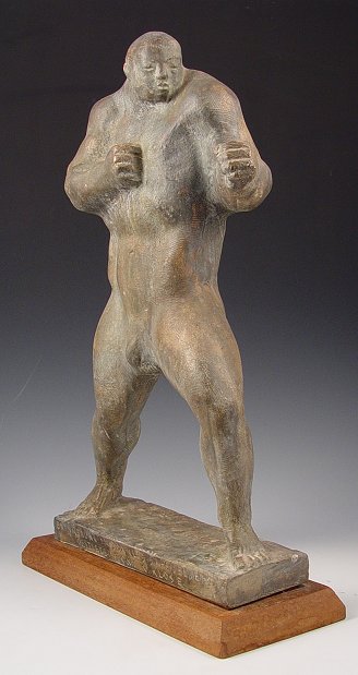 Appraisal: DODSON Chuck American th C Boxer Sculpture We believe the