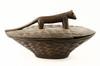 Appraisal: AFRICAN RITUAL COVERED WOODEN BOWL - Dogon People Mali Burkina