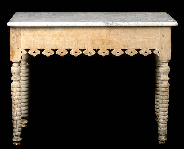 Appraisal: An Anglo Indian painted console table height in width in