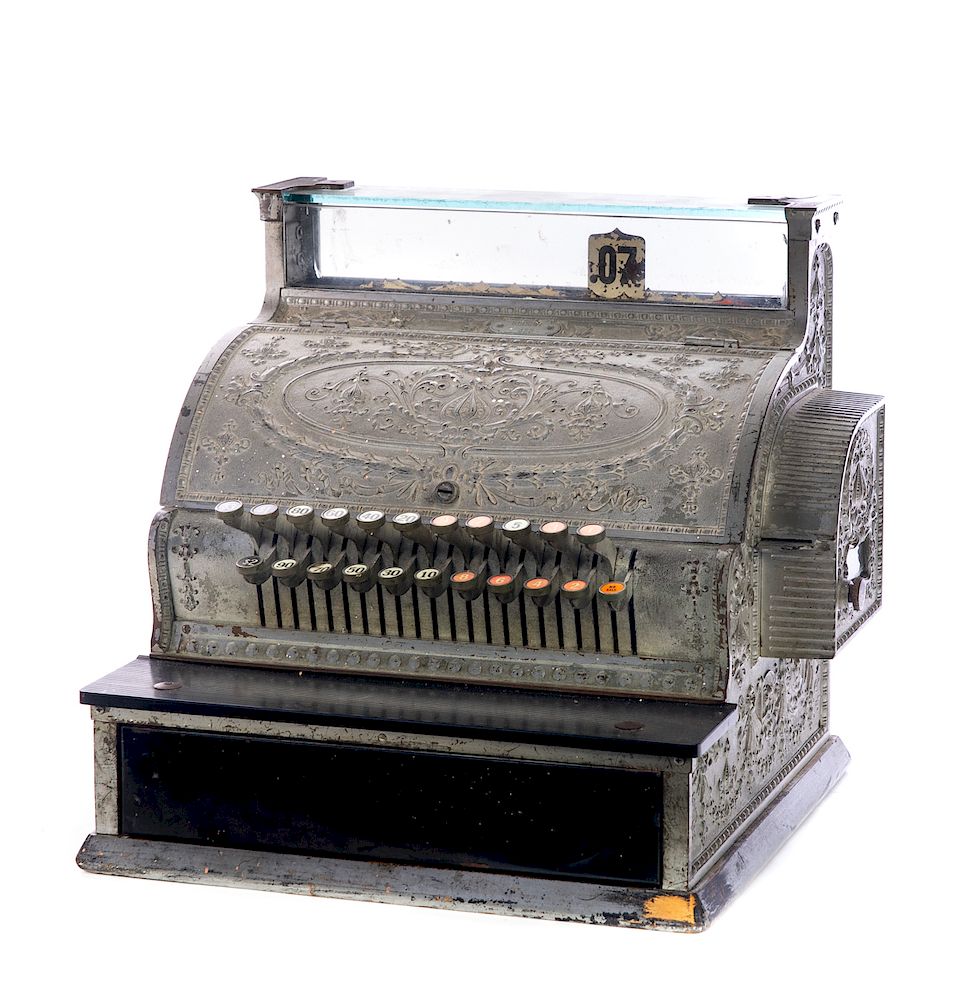 Appraisal: Brass National Cash Register Good condition has been painted Please