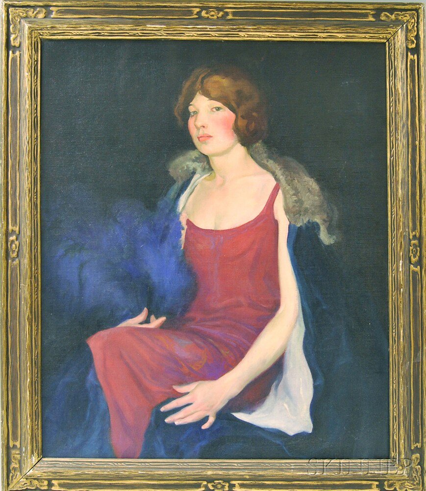 Appraisal: W B Timlin American th Century Portrait of Miss McL