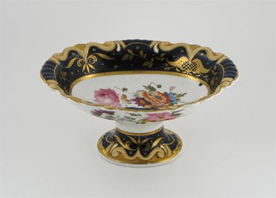 Appraisal: A Ridgway oval tazza possibly by Joseph Bancroft painted in