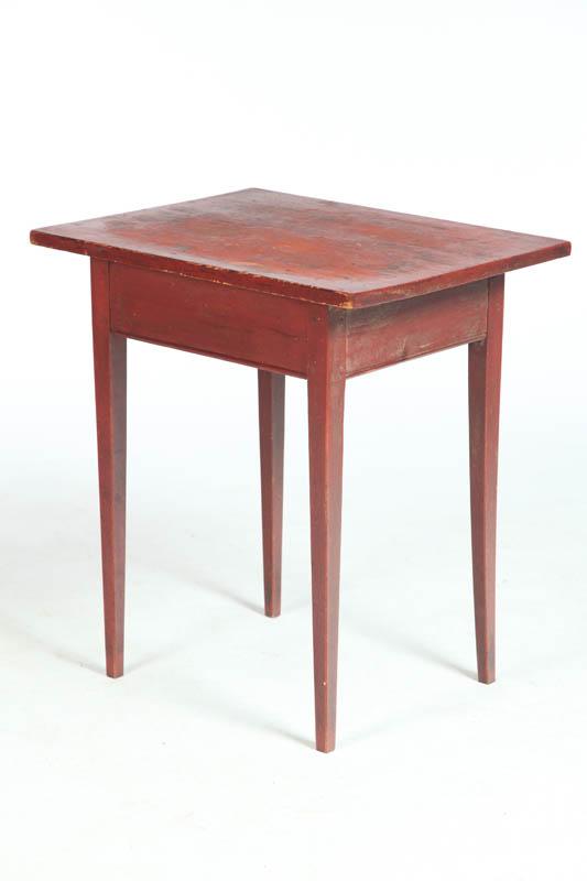 Appraisal: HEPPLEWHITE SIDE TABLE American early th century pine One-board top