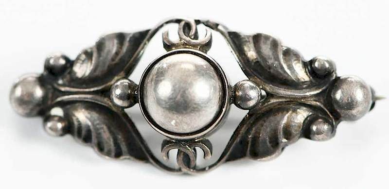 Appraisal: Georg Jensen Sterling Brooch design A x - in gramsProvenance