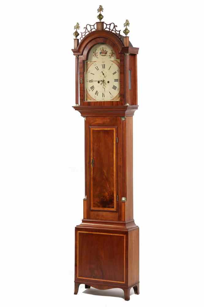 Appraisal: ROXBURY TALL CASE CLOCK - Roxbury Massachusetts Tall Clock in