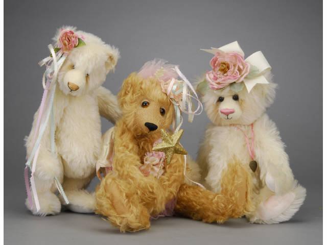 Appraisal: Lot Three Contemporary Artist Bears Includes two Ballard Baines white