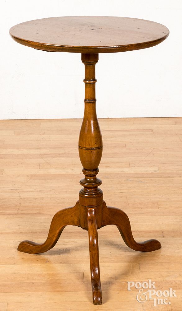 Appraisal: New England maple candlestand ca New England maple candlestand ca