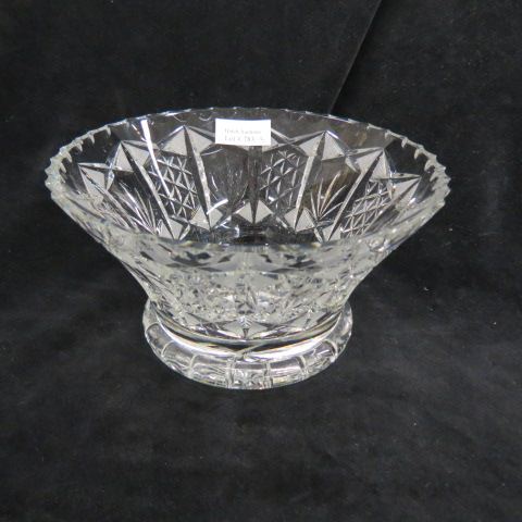 Appraisal: Waterford Cut Crystal Bowl fancy cut work flare sides diameter