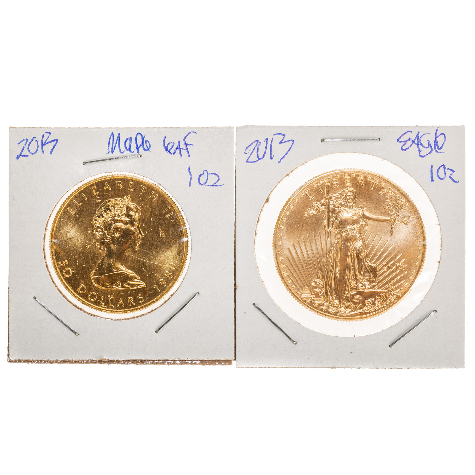 Appraisal: OZ GOLD AMERICAN EAGLES MAPLE LEAF ounces of gold