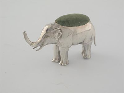 Appraisal: A trumpeting elephant by Levi Salaman Birmingham in cm long