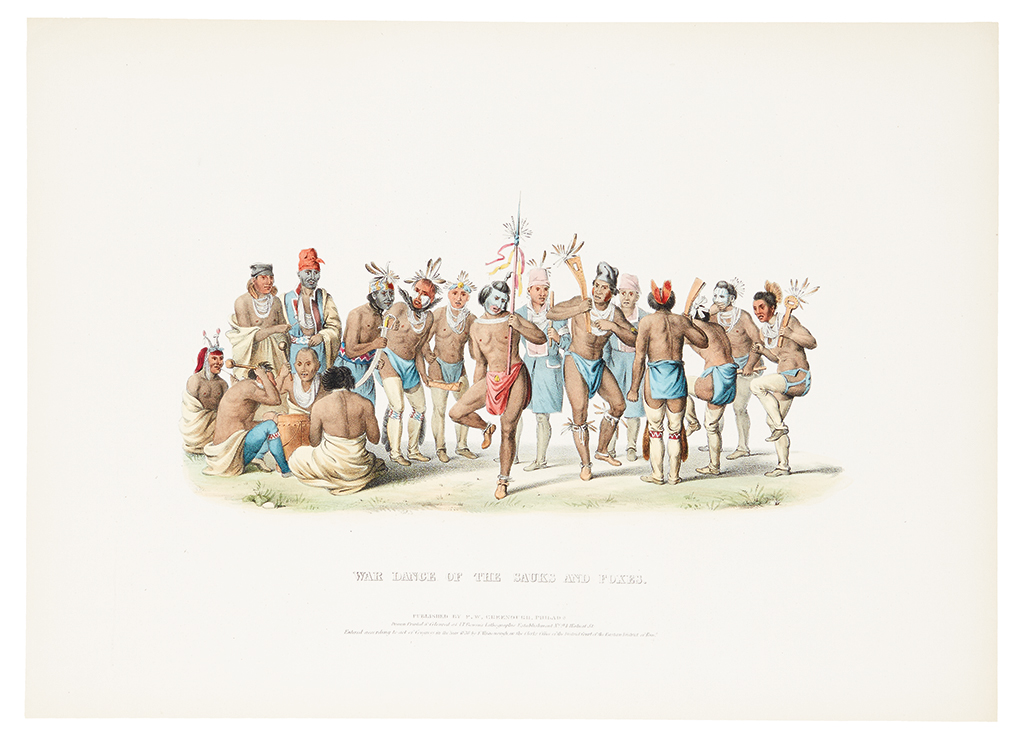 Appraisal: MCKENNEY THOMAS and HALL JAMES War Dance of the Sauks