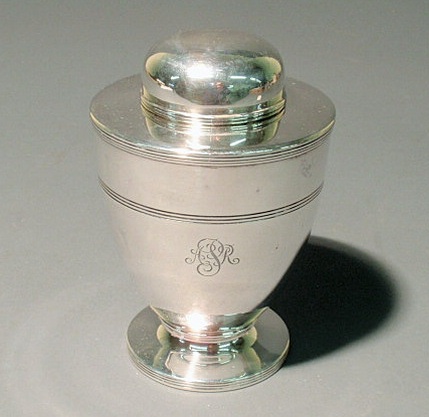 Appraisal: Tiffany Co sterling silver covered urn monogrammed h