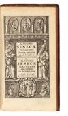 Appraisal: SENECA LUCIUS ANNAEUS Opera omnia of pages including engraved title