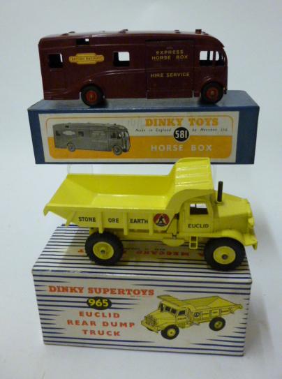 Appraisal: Euclid Rear Dump Truck and BR Express Horse Box boxed