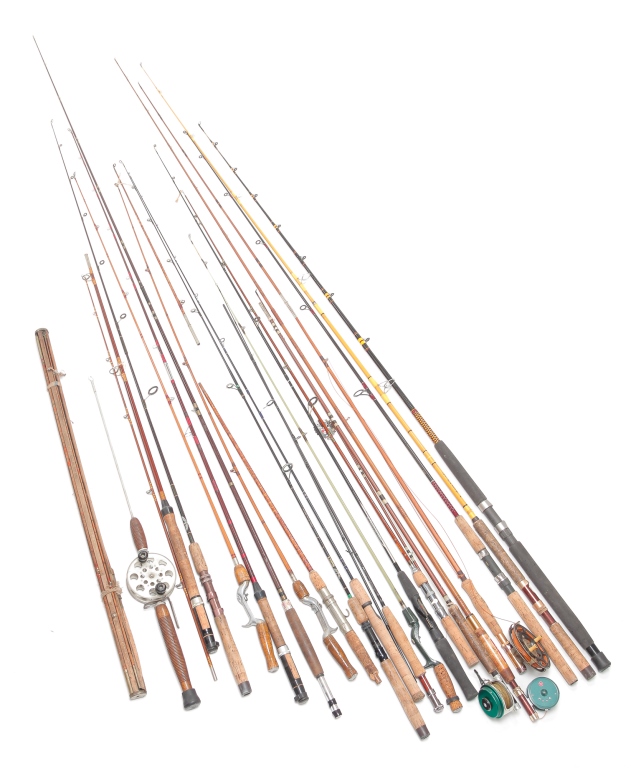 Appraisal: GROUP OF MODERN AND VINTAGE FLY FISHING RODS Second half