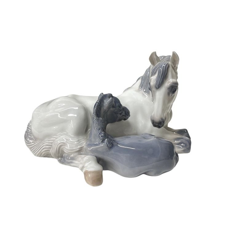 Appraisal: Royal Copenhagen Horses Figurine Royal Copenhagen Horses Figurine Marked Porcelain