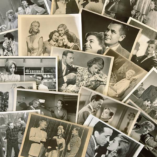 Appraisal: A large collection of black and white film stills s-