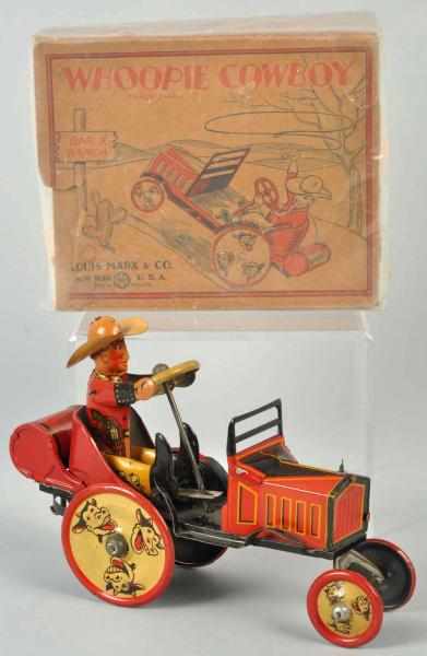 Appraisal: Tin Litho Marx Cowboy Whoopee Car Wind-Up Toy American Working