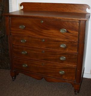 Appraisal: New York Federal Drawer Chest New York Federal Mahogany Birch