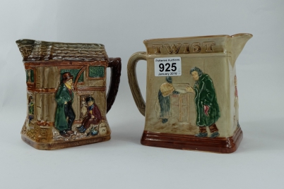 Appraisal: Royal Doulton embossed Dickens jugs Oliver ask for more and