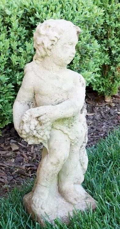 Appraisal: Victorian Cast Stone Putti Garden Statue Lot Victorian Cast Stone