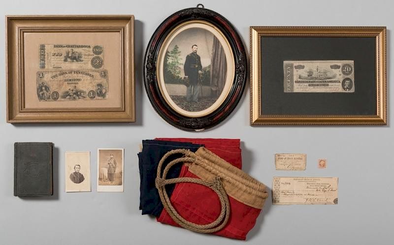 Appraisal: Civil War Archive items total st item Confederate States of