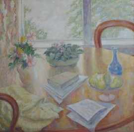 Appraisal: Jean Appleton - Still Life with Pears oil on board