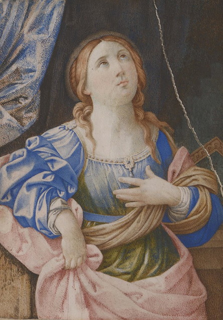 Appraisal: Manner of RaphaelLady looking up to the heavens watercolour cm