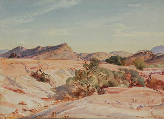 Appraisal: Sir Hans Heysen German - Flinder's Range Signed Hans Heysen