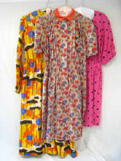 Appraisal: Italian designer Krizia bird-print dress size together with a size