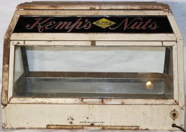 Appraisal: KEMP S NUT ROASTER GLASS PANELS ADVERTISING ONALL FOUR SIDES