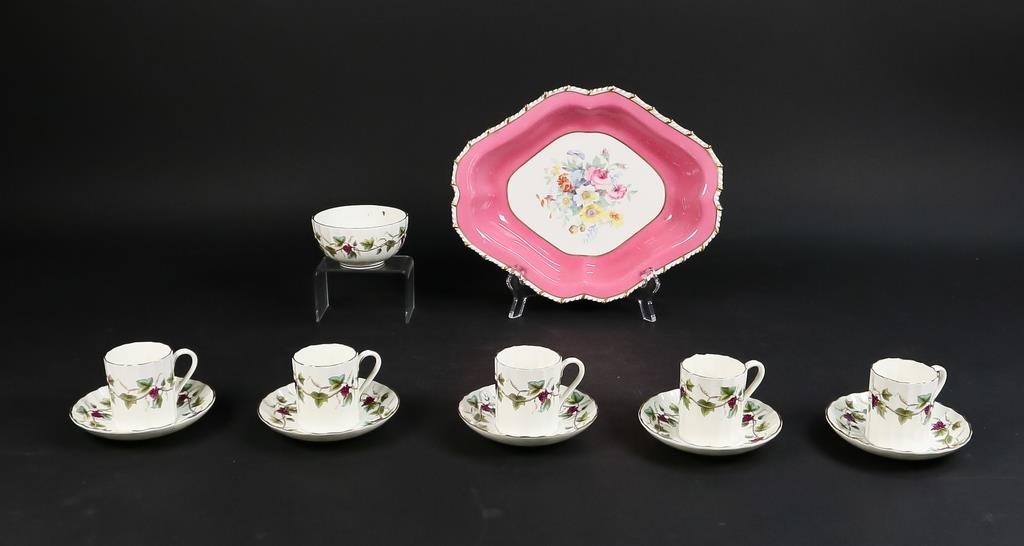 Appraisal: ROYAL WORCESTER ROYAL CROWN DERBY PORCELAIN pieces English porcelain Royal