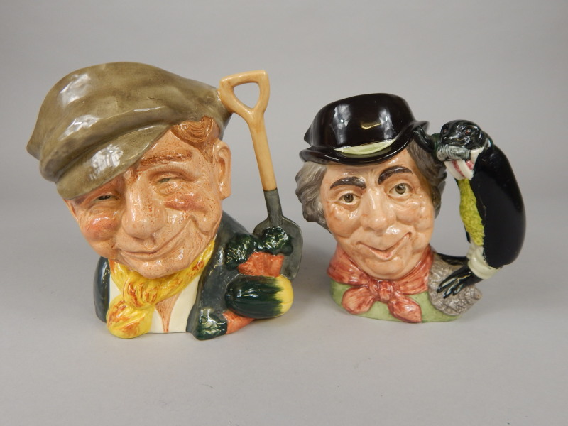 Appraisal: Two Royal Doulton character jugs the Gardener and the Walrus