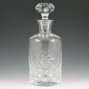 Appraisal: Parad Crystal bottle with stopper Marked with Parad label tall