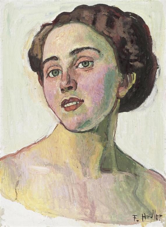 Appraisal: HODLER FERDINAND Bern - Geneva Portrait of a woman Circa