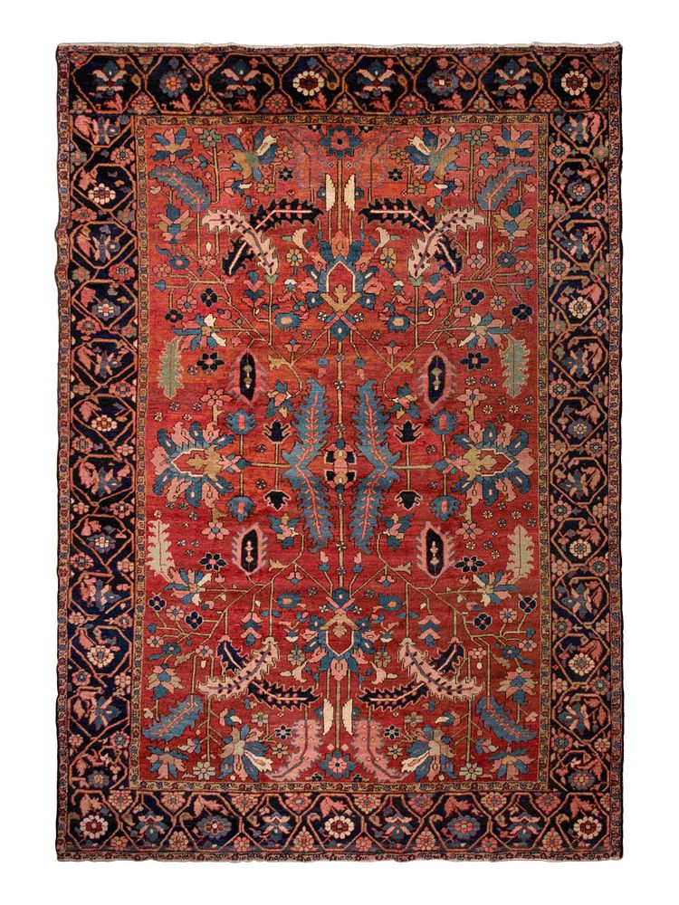 Appraisal: A Heriz Serapi Wool Rug A Heriz Serapi Wool Rug