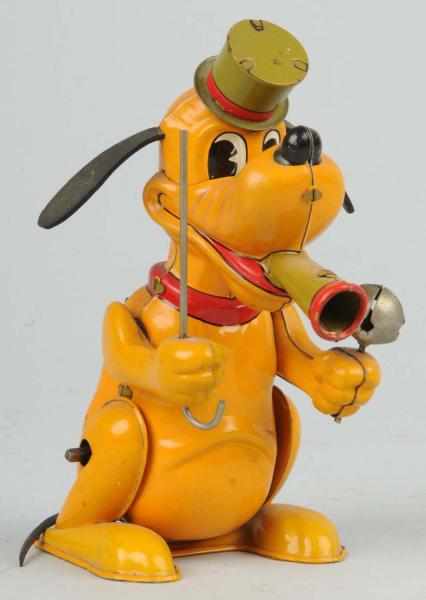 Appraisal: Tin Linemar Disney Pluto the Drum Major Toy Description Japanese