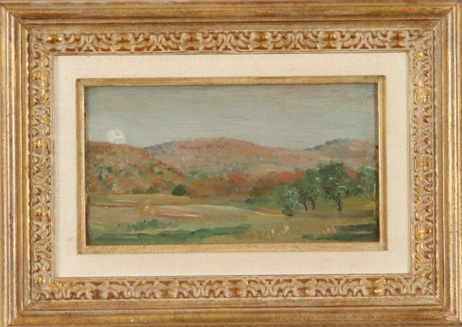 Appraisal: Arthur B Davies Landscape Rockland Lake circa oil on panel