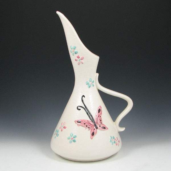 Appraisal: Hull Butterfly B Pitcher - Mint Butterfly pitcher in pebble