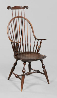 Appraisal: Windsor Style Armchair Wallace Nutting American early th century brace-back