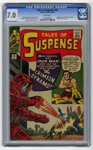 Appraisal: Tales of Suspense CGC Marvel Comics Robert Bernstein and Stan