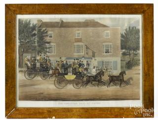 Appraisal: Color lithograph after Pollard titled The Birmingham Tally-Ho Coaches ''