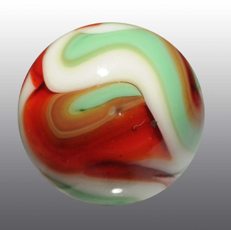 Appraisal: Christensen Agate Swirl Marble Description Swirls of red mint green