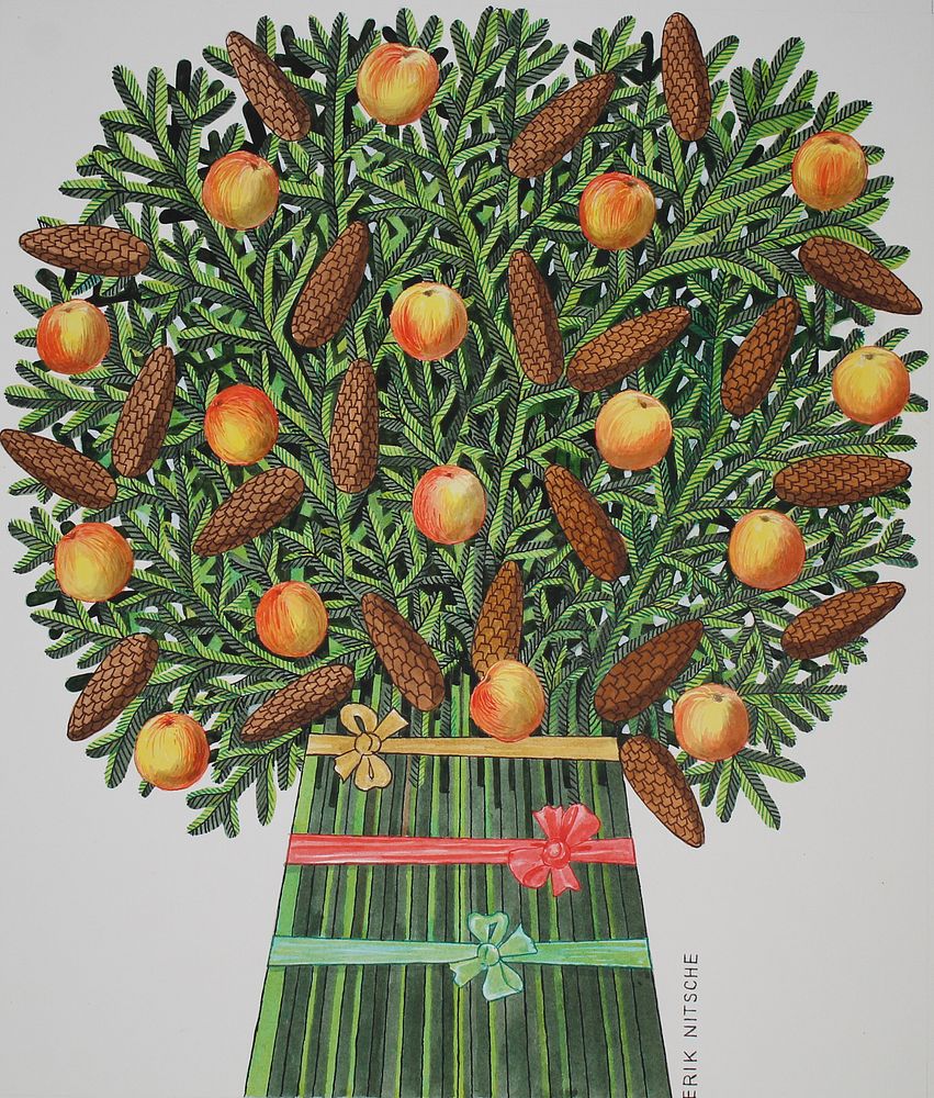 Appraisal: Erik Nitsche - Pear Tree Boughs W C Erik Nitsche