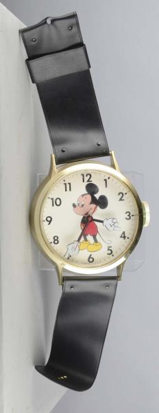 Appraisal: Disney's Mickey Mouse Wristwatch Wall Clock This battery operated clock