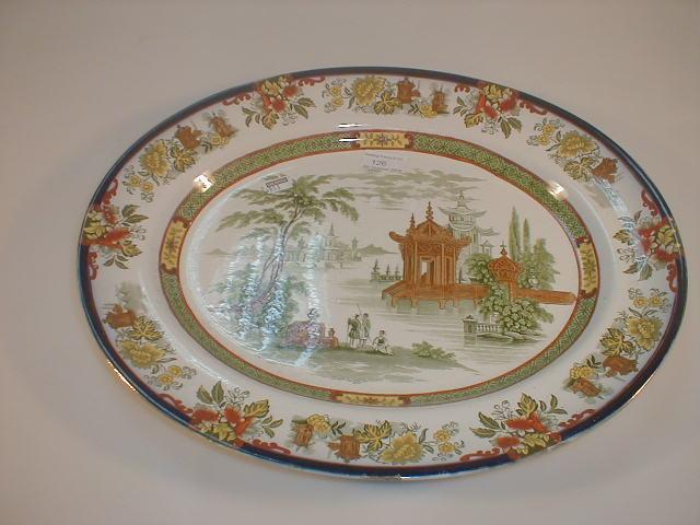 Appraisal: A Doulton Madras pattern oval meat dish