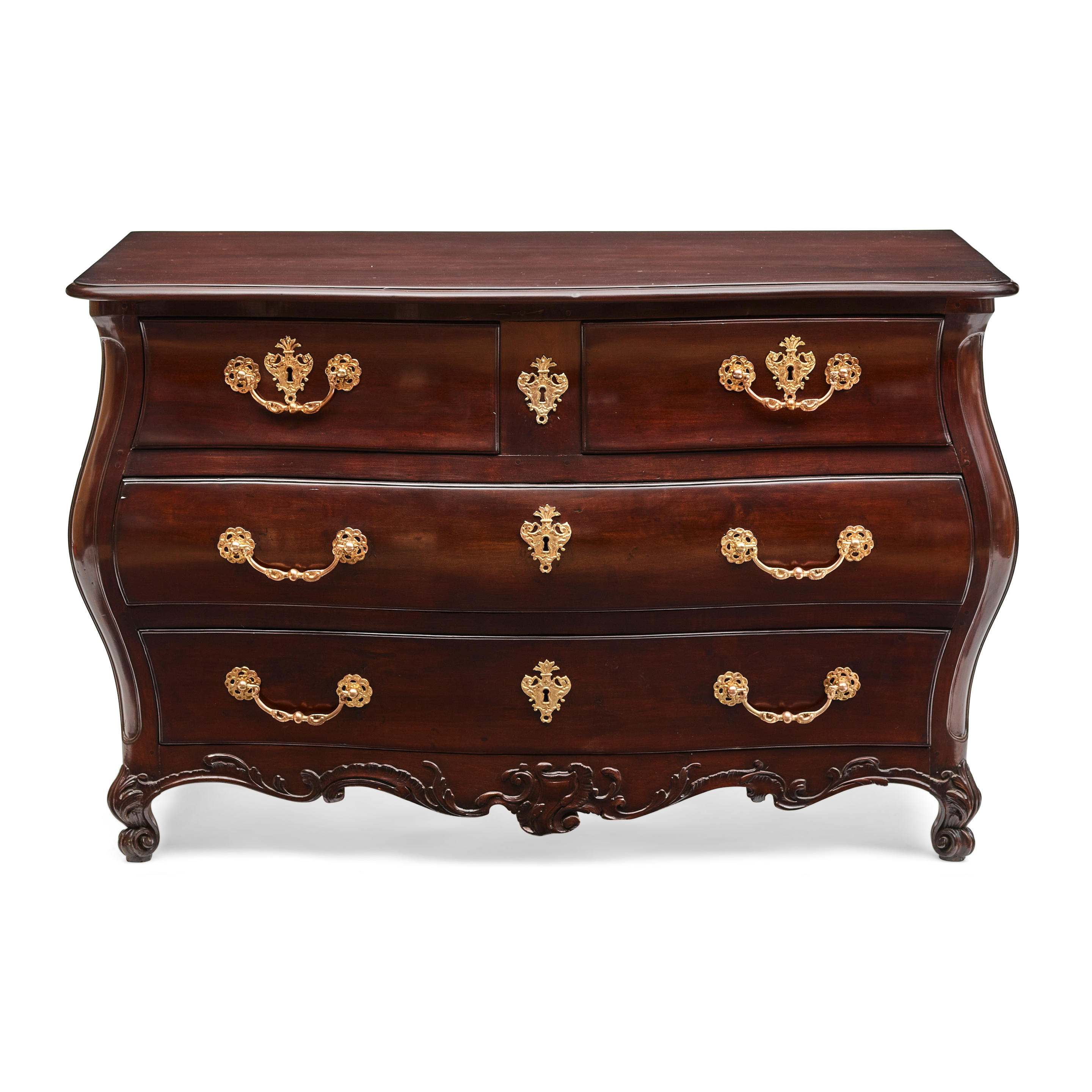 Appraisal: A LOUIS XV FRUITWOOD COMMODEBURGUNDY TH CENTURY AND LATER Burgundy