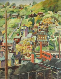 Appraisal: Painting Mary Fox Mary Fox American - Hillside Homes oil