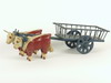 Appraisal: TOY OX CART - Hand made folk art wooden ox